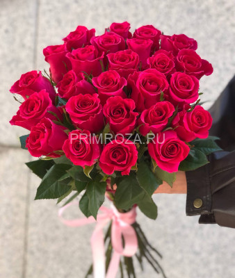 Букет из 25 малиновых роз Эквадор #H6899