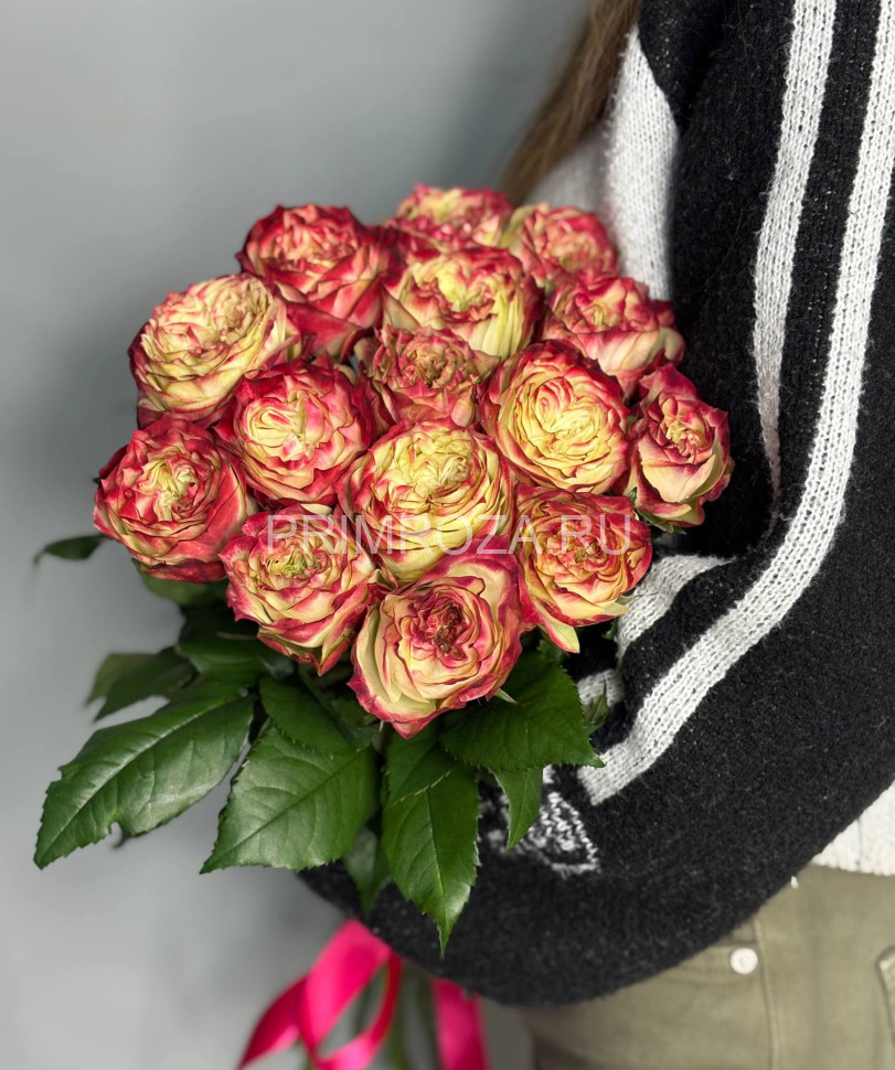 Букет из 15 роз под ленту #M06987