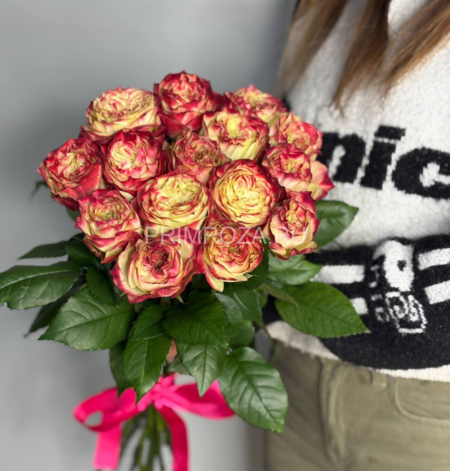 Букет из 15 роз под ленту #M06987