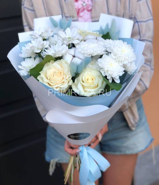 Сборный букет "Морозная нежность"