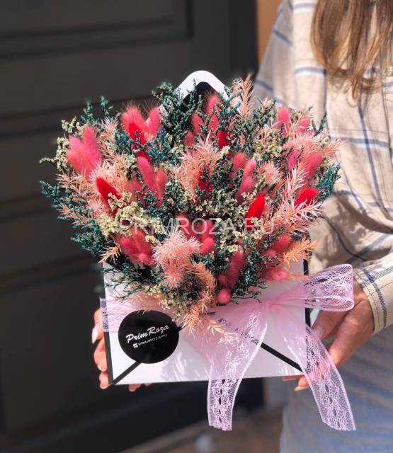 Композиция из сухоцветов #А0090