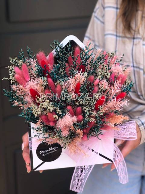 Композиция из сухоцветов #А0090