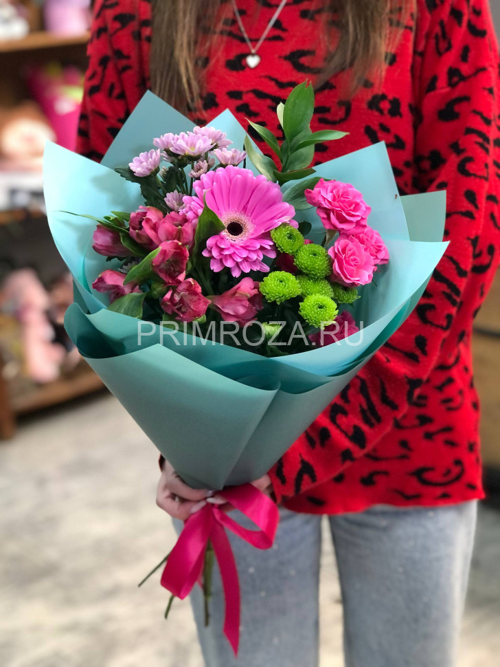 Цветы c доставкой во Владивостоке <br>#DV002 Сборный букет  