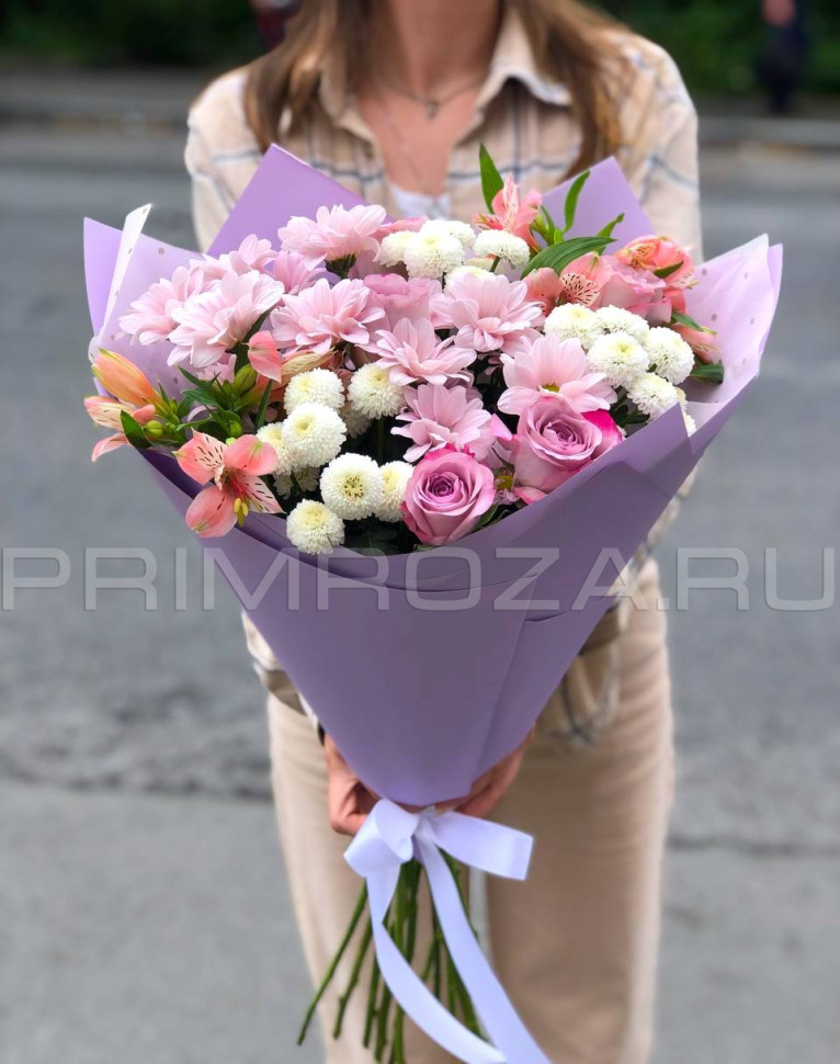 Цветы c доставкой во Владивостоке <br>Сборный букет #A1154 