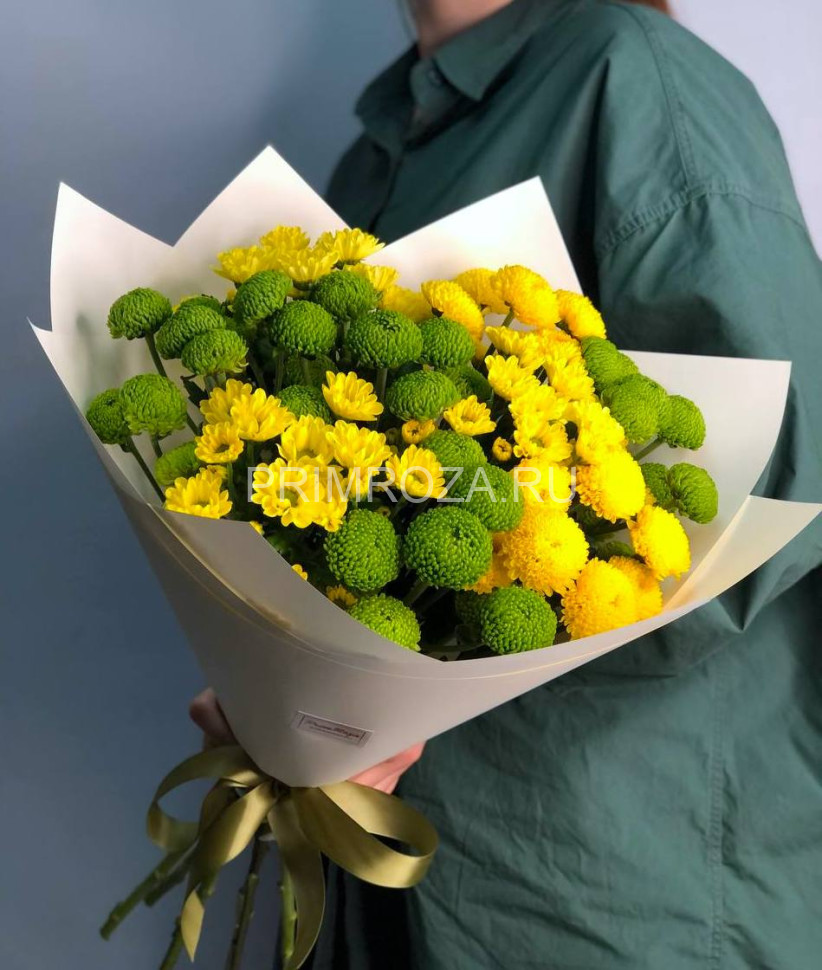 Цветы c доставкой во Владивостоке <br>Ассорти букет из хризантем#A2154 