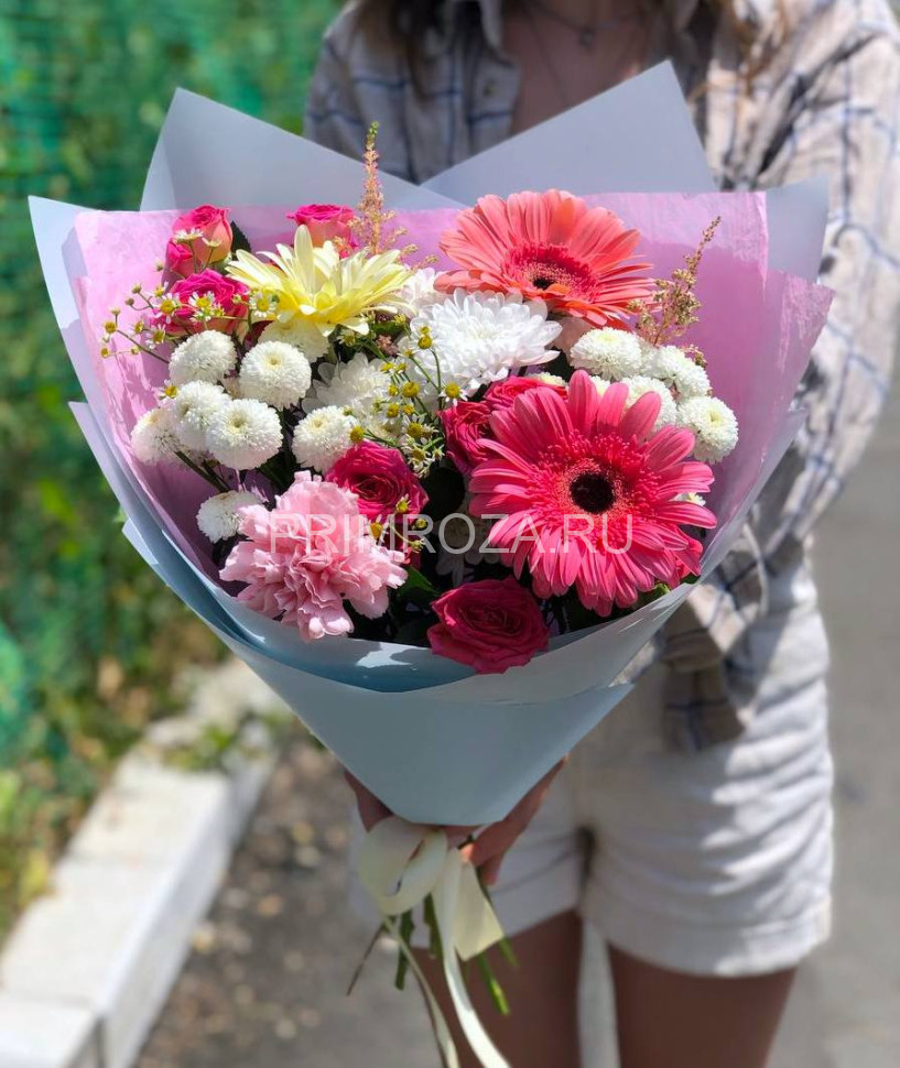 Цветы c доставкой во Владивостоке <br>Нежный букет #A1548 