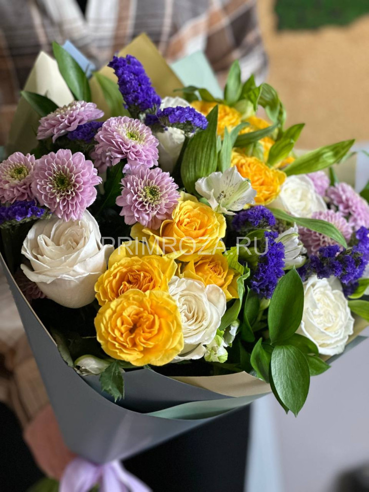 Цветы c доставкой во Владивостоке <br>Сборный букет #В5466 