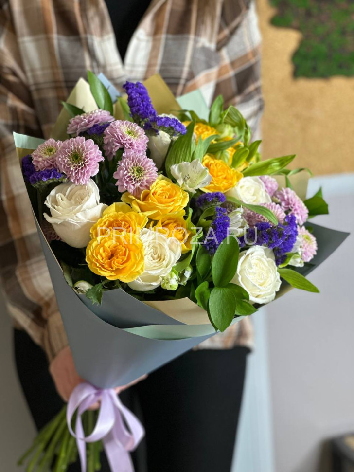 Цветы c доставкой во Владивостоке <br>Сборный букет #В5466 
