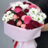 Сборный букет из хризантем и кустовых роз #7360