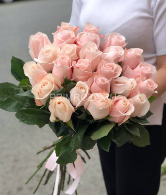Нежно розовые розы Эквадор#R4544 