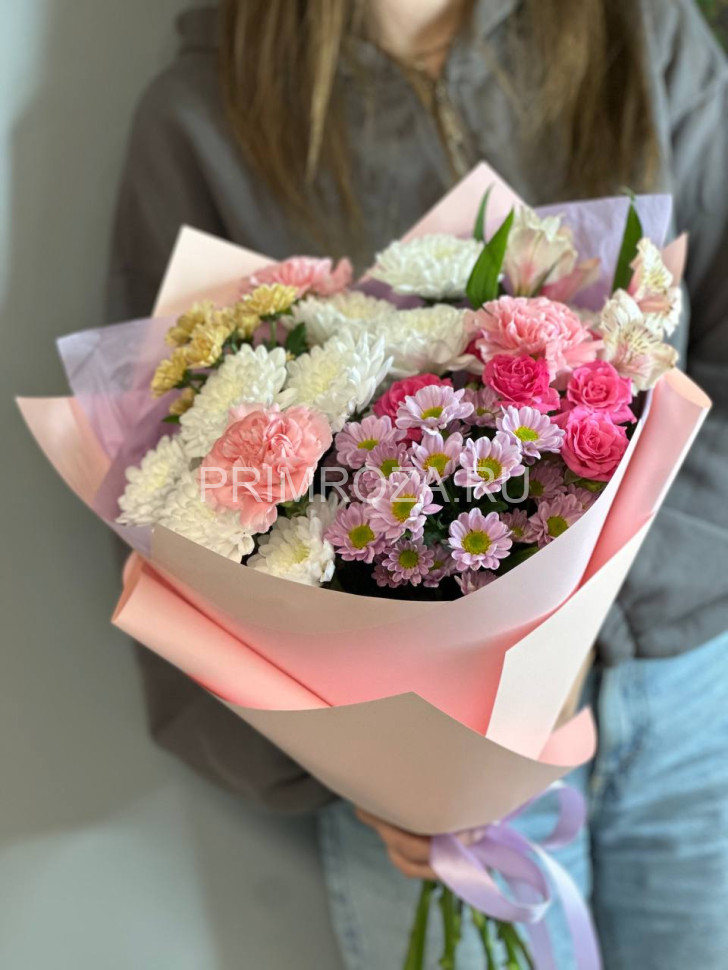 Цветы c доставкой во Владивостоке <br>Ассорти букет #A1587 