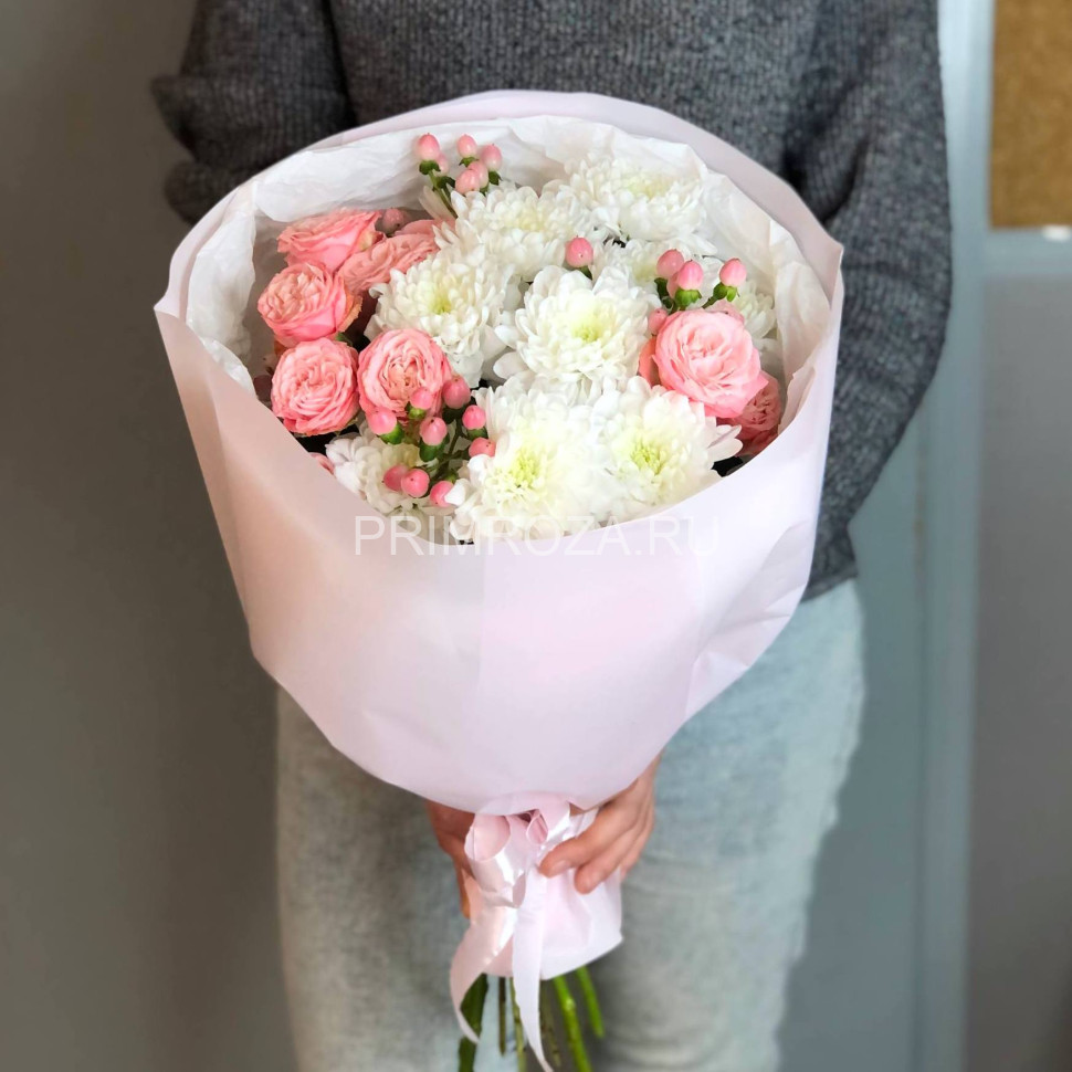 Цветы c доставкой во Владивостоке <br>Сборный букет #А148