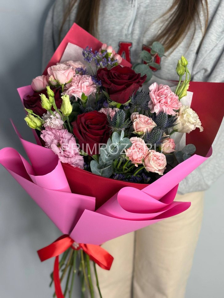 Цветы c доставкой во Владивостоке <br>Сборный букет #А184 