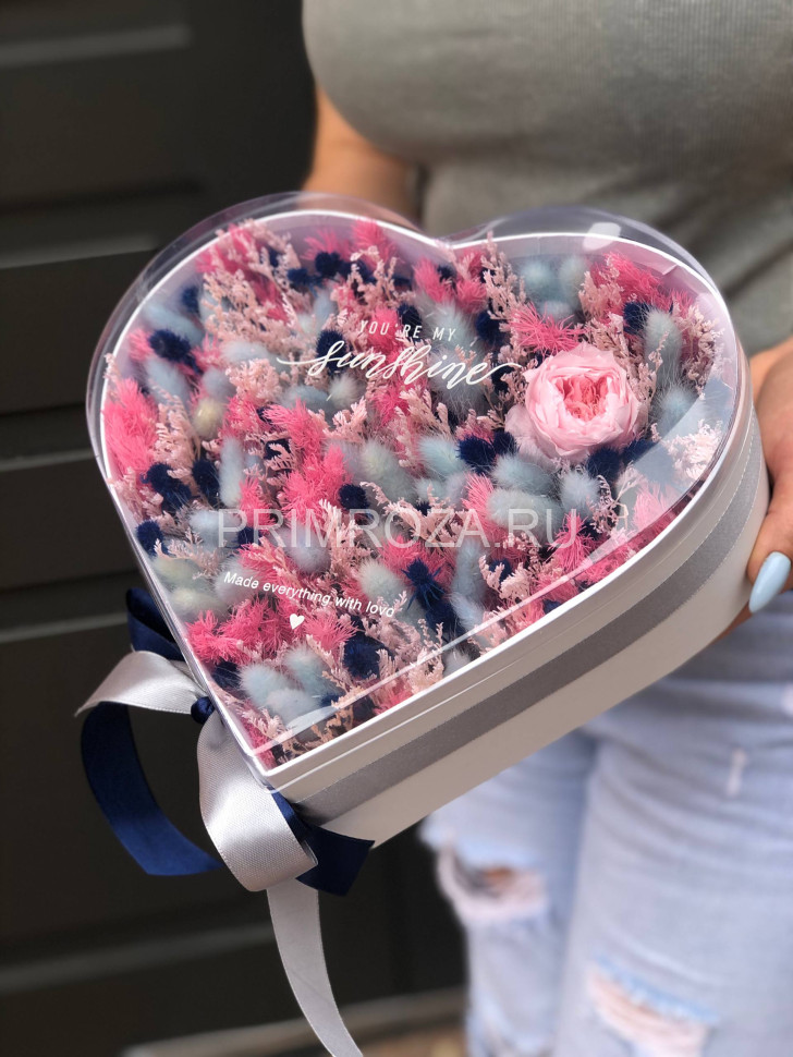 Цветы c доставкой во Владивостоке <br>Сборная композиция из сухоцветов #B5554 