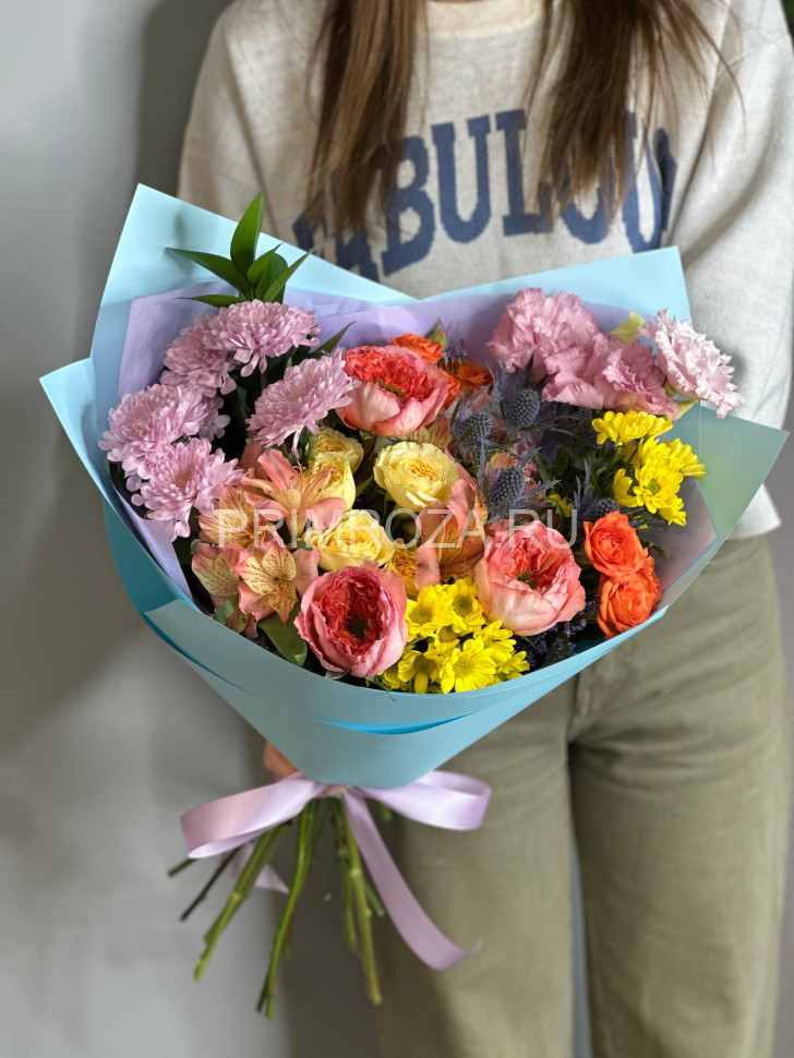 Цветы c доставкой во Владивостоке <br>Сборный букет #А185 