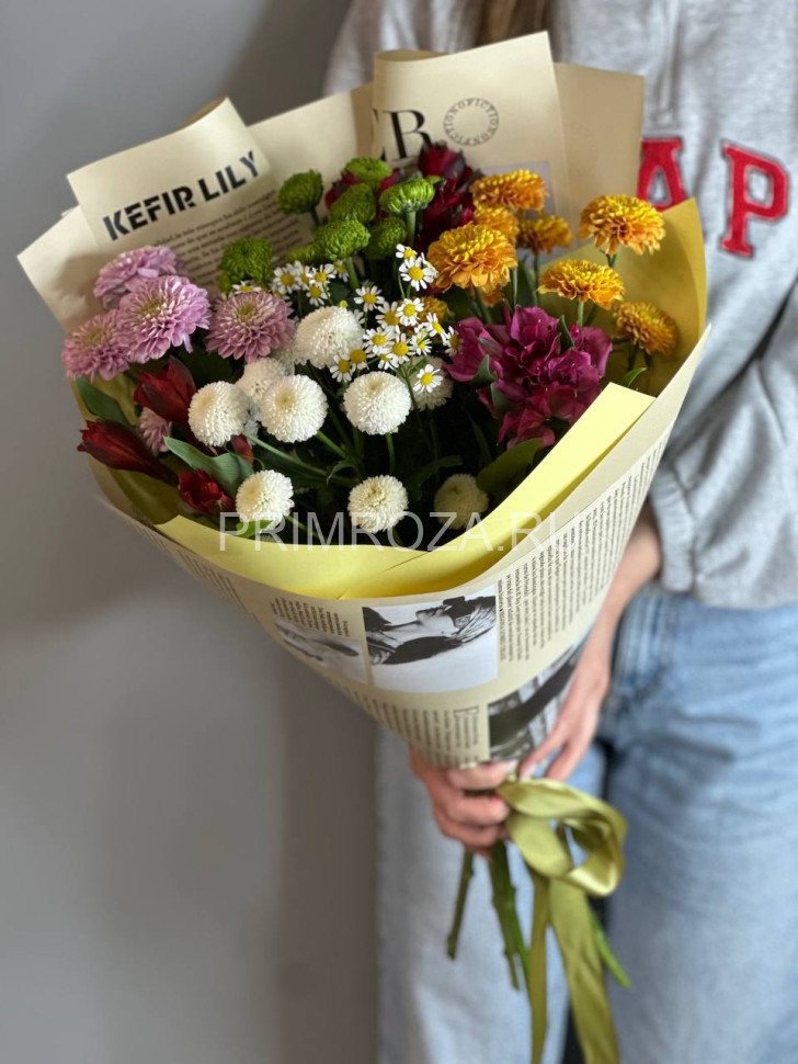 Цветы c доставкой во Владивостоке <br>Ассорти букет #A1517 