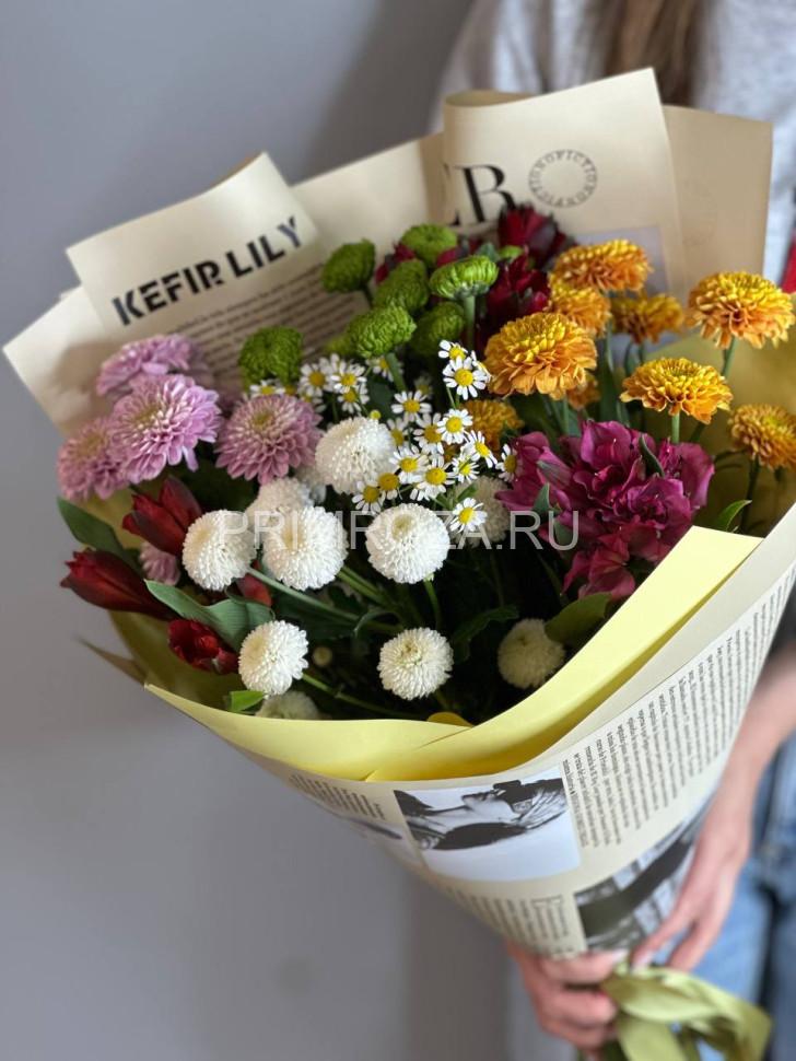 Цветы c доставкой во Владивостоке <br>Ассорти букет #A1517 