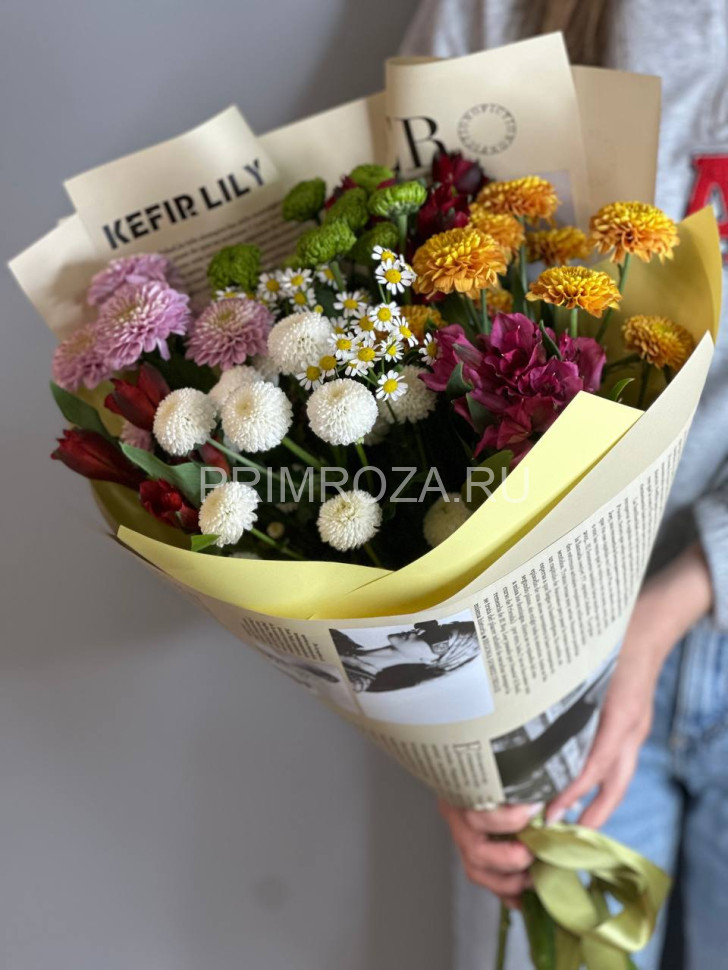 Цветы c доставкой во Владивостоке <br>Ассорти букет #A1517 