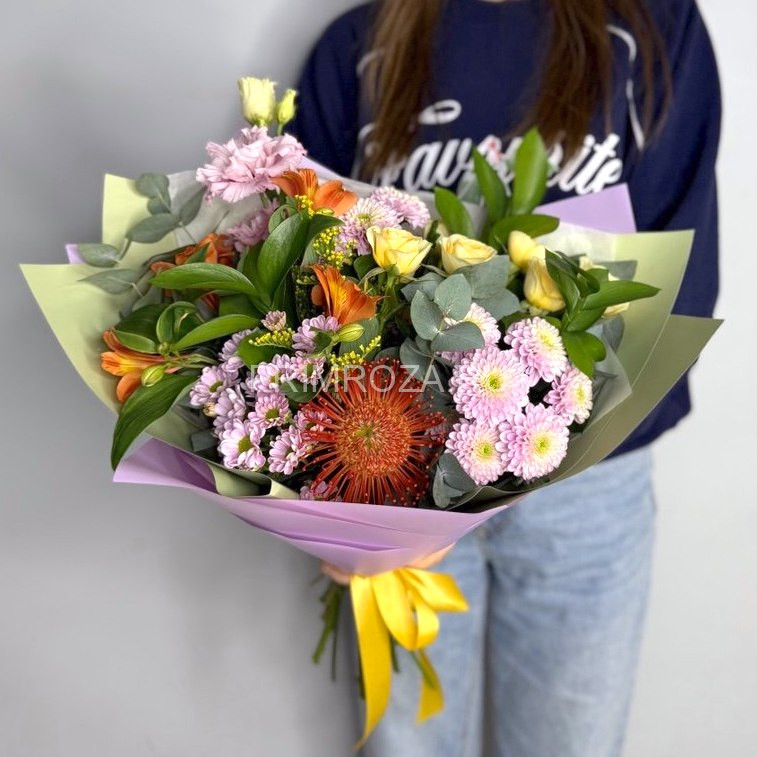 Цветы c доставкой во Владивостоке <br>Букет с нутаном  