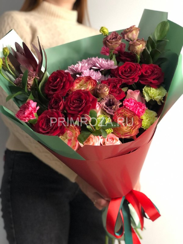 Цветы c доставкой во Владивостоке <br>Сборный букет #В5414