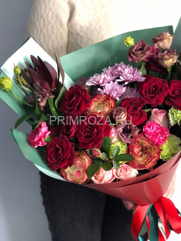 Цветы c доставкой во Владивостоке <br>Сборный букет #В5414