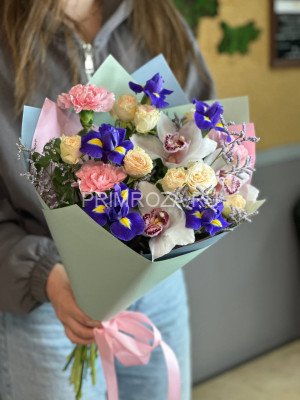 Ассорти букет с ирисами #A1519