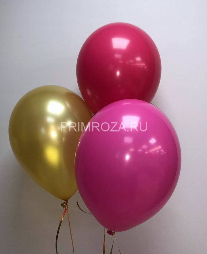 Цветы c доставкой во Владивостоке <br>Связка из 3 латексных шаров 