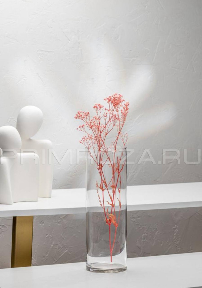 Цветы c доставкой во Владивостоке <br>Ваза-цилиндр (стекло) 30см 