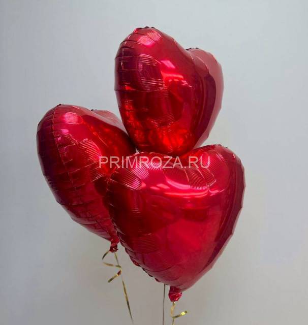 Воздушные шары фольгированные сердца