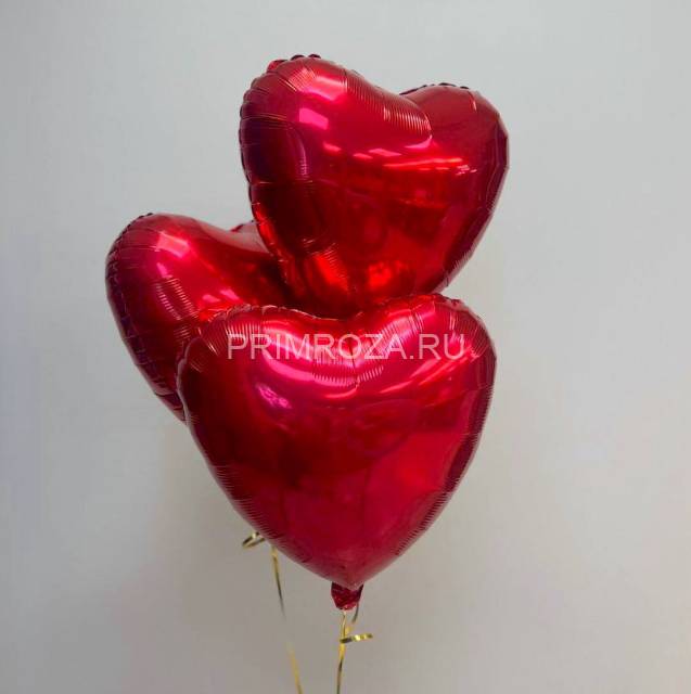 Воздушные шары фольгированные сердца